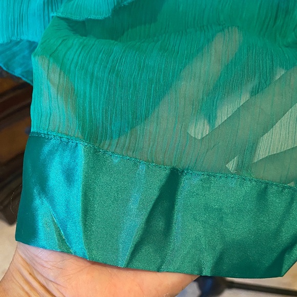Embellished Green Ruffle Top - Picture 3 of 5